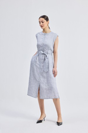 Back Cut Out Linen Dress from Reistor