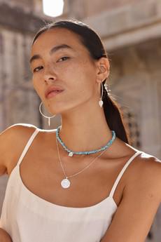 Turquoise Goddess Necklace via Rize