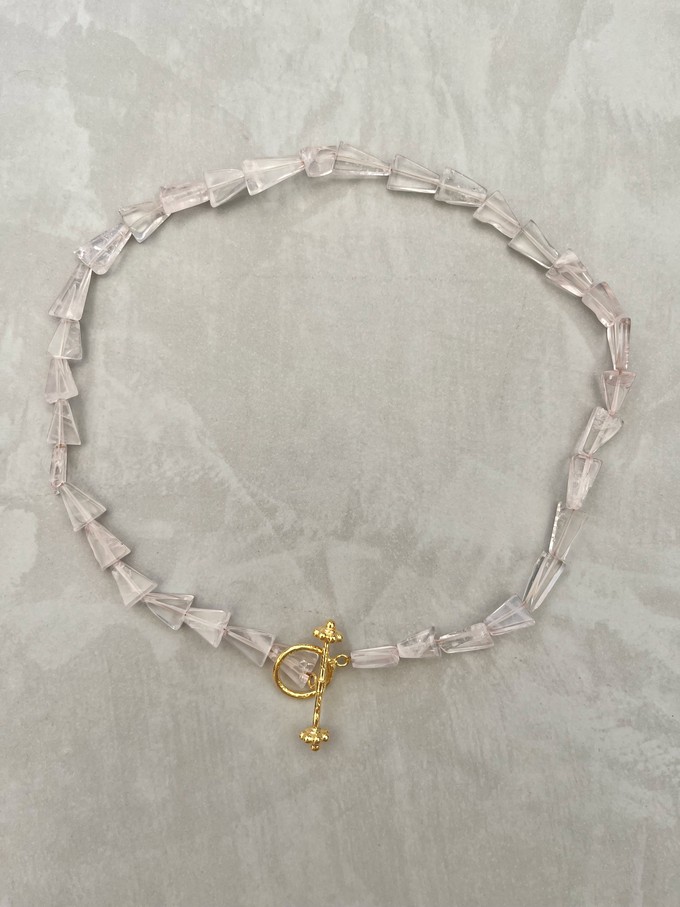 Rose Quartz Choker Necklace from Rize