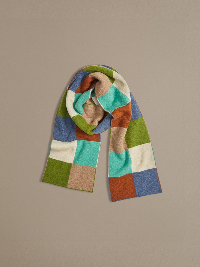 Chequerboard Scarf | Matcha Green from ROVE