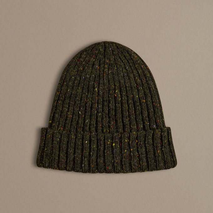 Unisex Donegal Beanie | Dark Green from ROVE