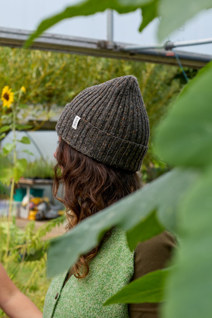 Unisex Donegal Beanie | Grey Fleck from ROVE