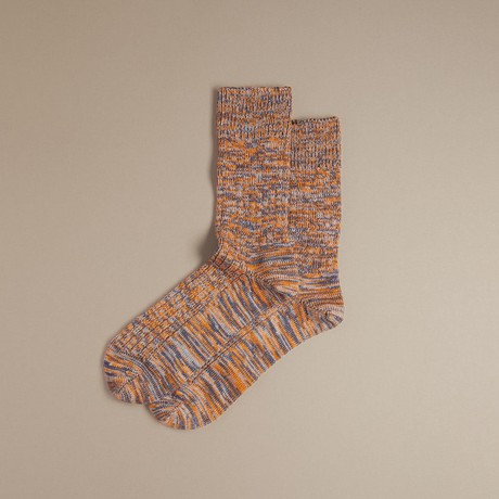 Chunky Wool Boot Socks | Marbled Orange from ROVE