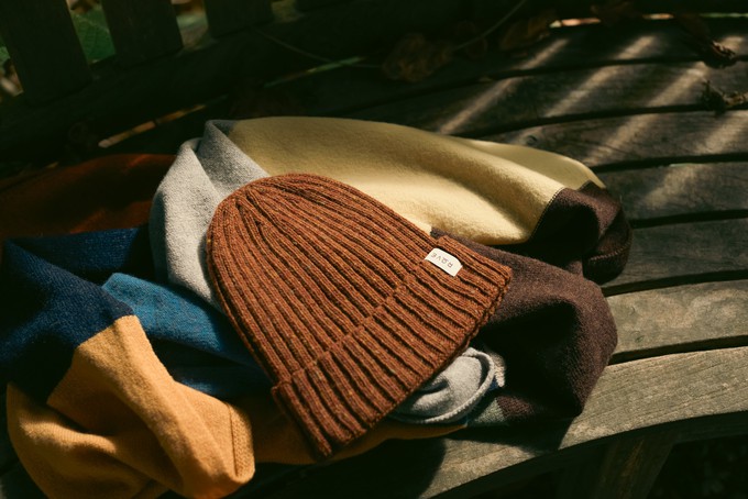 Unisex Donegal Beanie | Rust Red from ROVE