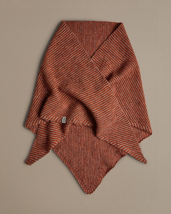 Triangle Scarf | Orange Stripe from ROVE