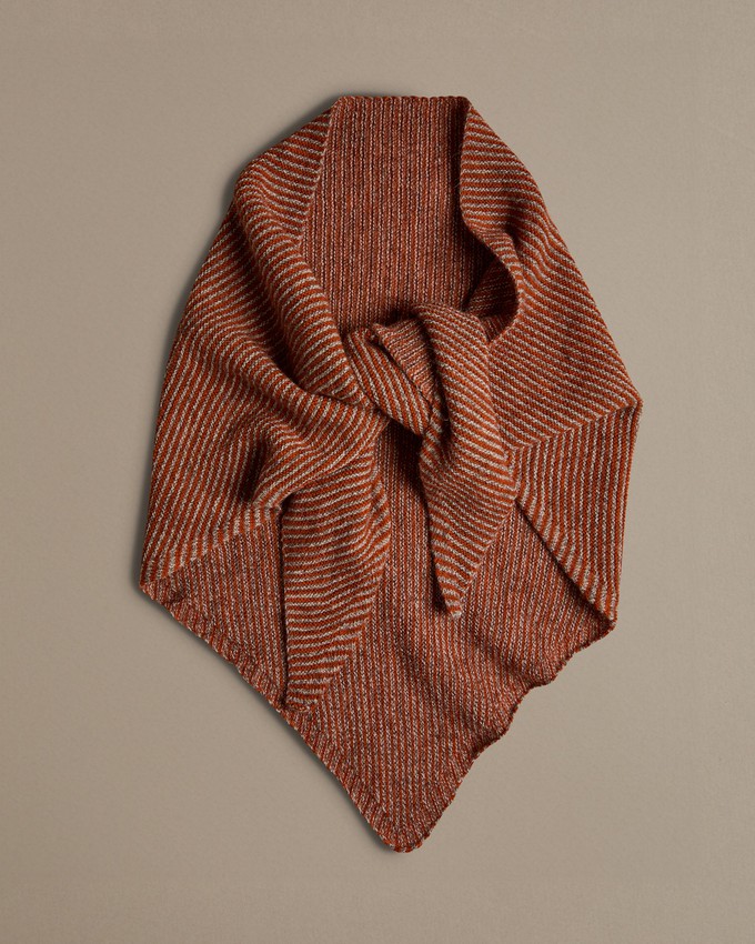 Triangle Scarf | Orange Stripe from ROVE