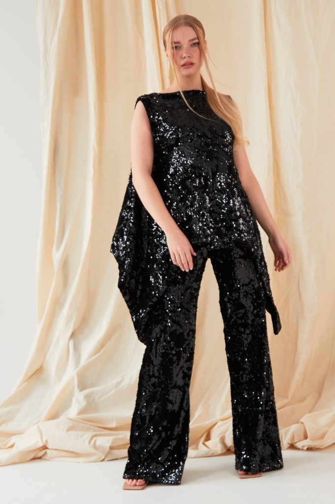 Sequin Flared Trousers from Sarvin