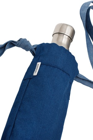 Mini Cross Body Bag / Bottle Bag, Japanese Denim from Saywood.