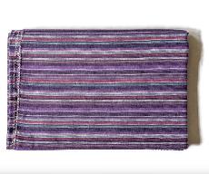 Soft cotton striped scarf, handwoven in Nepal via Shakti.ism