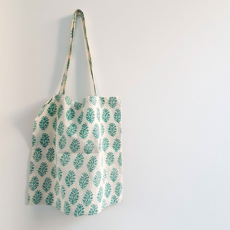 XL block print tote bag from Shakti.ism