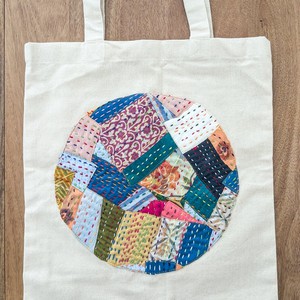 Sari patchwork cotton tote bag from Shakti.ism