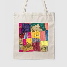 Sari patchwork cotton tote bag via Shakti.ism