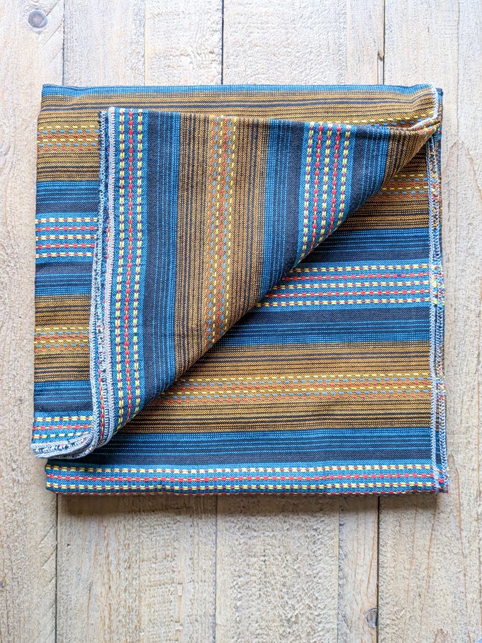 Soft cotton striped scarf, handwoven in Nepal from Shakti.ism