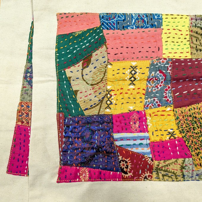 Sari patchwork cotton tote bag from Shakti.ism