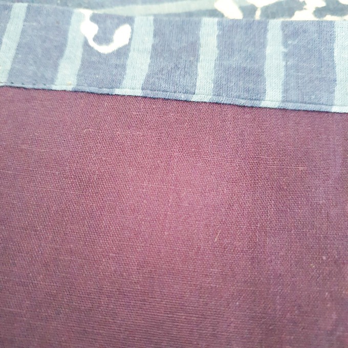 Indigo block-printed table runner, handmade from Shakti.ism