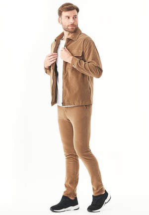 Overshirt Corduroy Full Zip Cord Camel Brown from Shop Like You Give a Damn