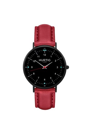 Moderna Watch All Black & Cherry Red from Shop Like You Give a Damn