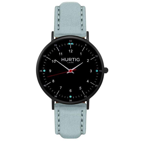 Watch Moderna Suede Black & Sky Blue from Shop Like You Give a Damn