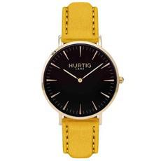 Hymnal Watch Vegan Suede Gold, Black & Mustard via Shop Like You Give a Damn