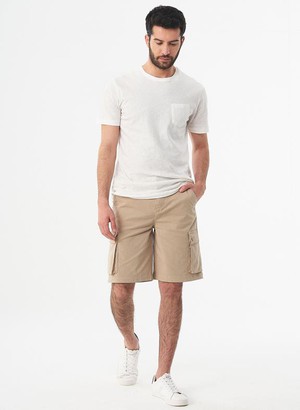 Cargo Shorts Beige from Shop Like You Give a Damn