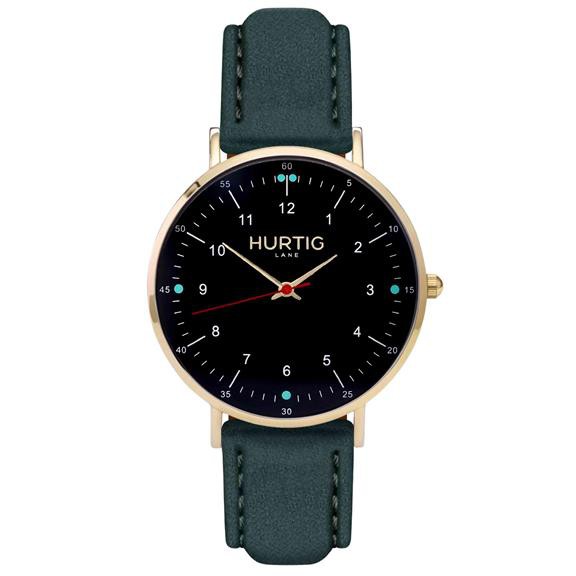 Watch Moderna Suede Gold Black & Dark Green from Shop Like You Give a Damn