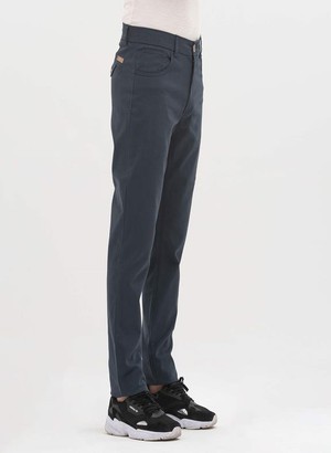 Trousers Regular Fit Navy from Shop Like You Give a Damn