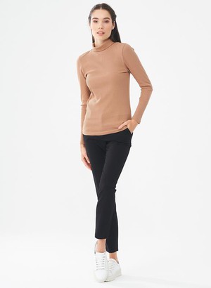 Turtleneck Light Brown from Shop Like You Give a Damn