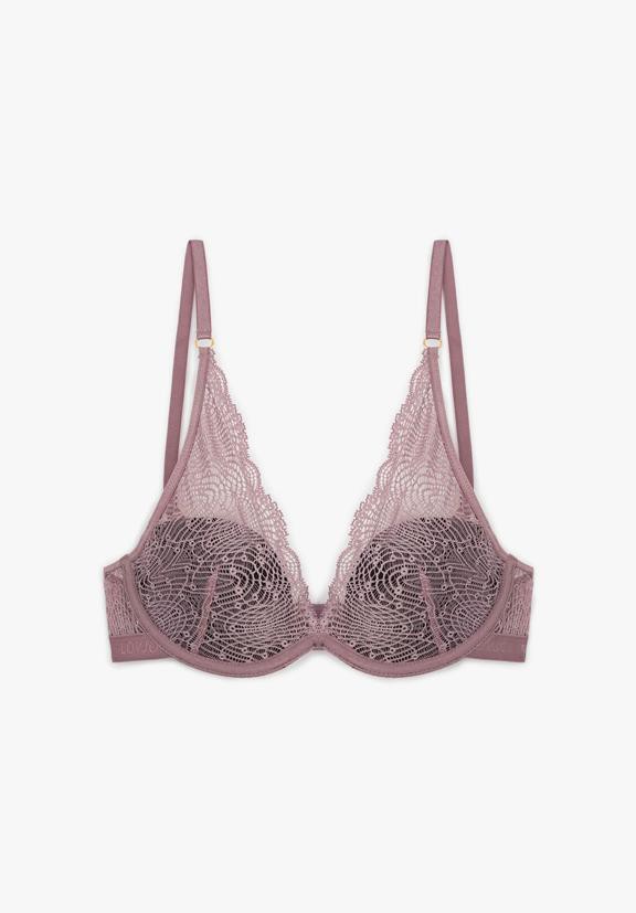 Bra Silver Lace Wine Soft Lilac from Shop Like You Give a Damn