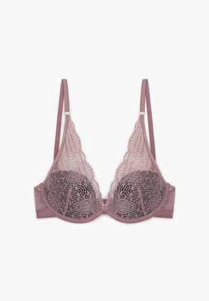 Bra Silver Lace Wine Soft Lilac from Shop Like You Give a Damn