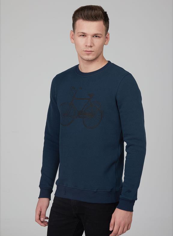 Sweatshirt Navy Bike from Shop Like You Give a Damn