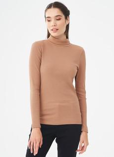 Turtleneck Light Brown via Shop Like You Give a Damn