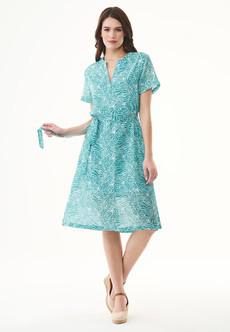 Voile Dress Flower Emerald Blue via Shop Like You Give a Damn