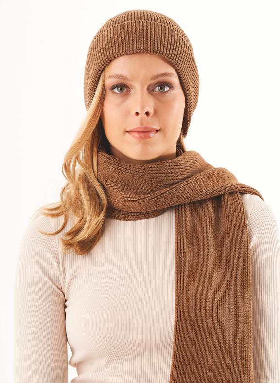 Unisex Beanie Organic Cotton Camel from Shop Like You Give a Damn