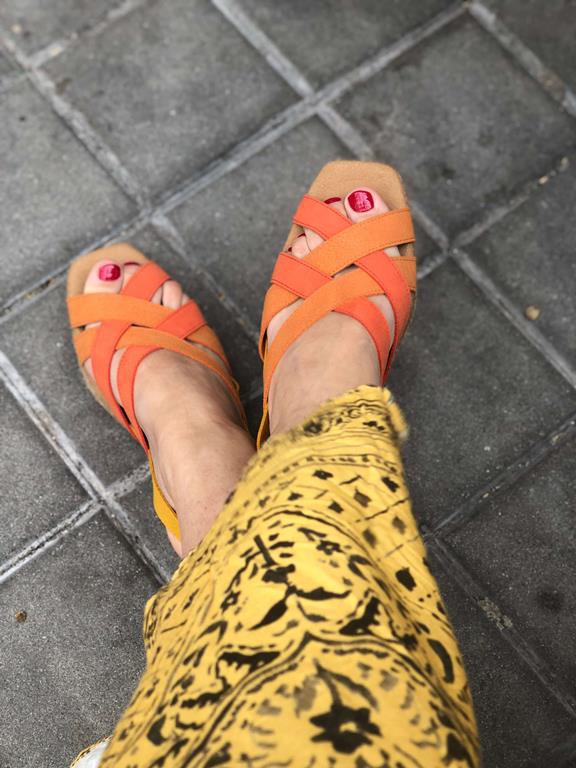 Sandals Algarve Orange from Shop Like You Give a Damn