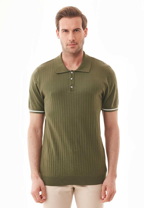 Polo Shirt Knit Khaki Green from Shop Like You Give a Damn