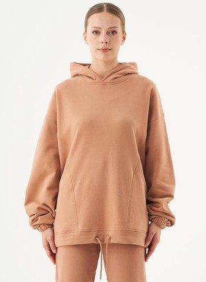 Oversized Hoodie Hande Light Brown from Shop Like You Give a Damn