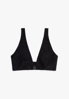 Bikini Top Lobelia Black Structure via Shop Like You Give a Damn