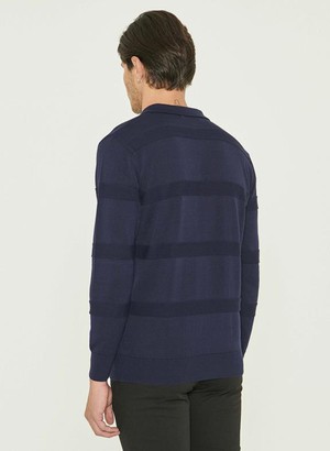 Polo Long Sleeves Organic Cotton Navy from Shop Like You Give a Damn