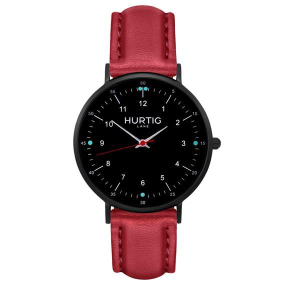 Moderna Watch All Black & Cherry Red from Shop Like You Give a Damn