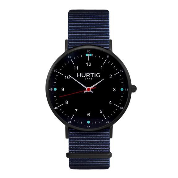 Watch Moderna Nato Black & Ocean Blue from Shop Like You Give a Damn