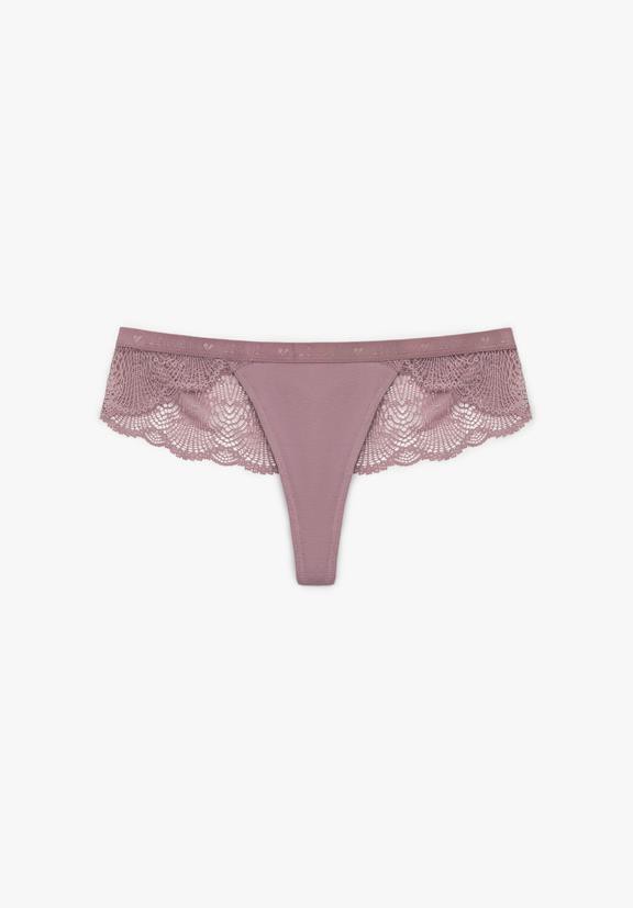 Thong Luminous Moss Lilac from Shop Like You Give a Damn