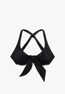 Bikini Top Fortunei Black Structure via Shop Like You Give a Damn