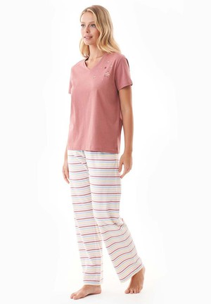 Pajama Set Trinnity Clay Red from Shop Like You Give a Damn