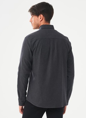 Herringbone Shirt Black from Shop Like You Give a Damn