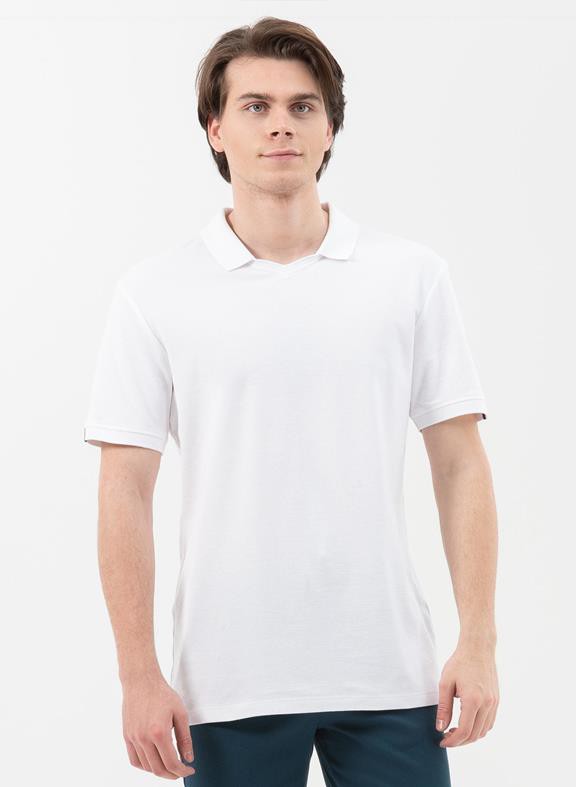 Polo V-Neck White from Shop Like You Give a Damn