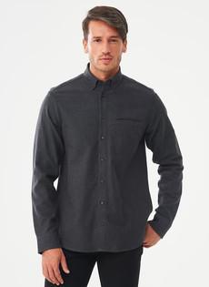 Herringbone Shirt Black via Shop Like You Give a Damn