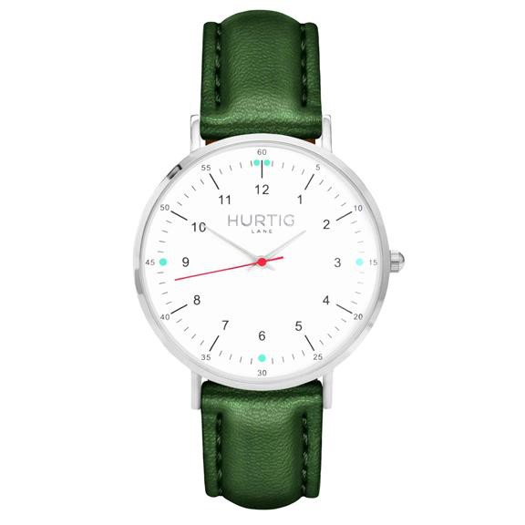 Watch Moderno Silver, White & Green from Shop Like You Give a Damn