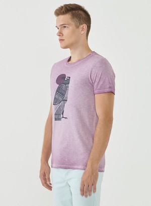 T-Shirt Eagle Purple from Shop Like You Give a Damn