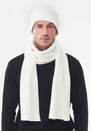 Unisex Knitted Scarf White from Shop Like You Give a Damn