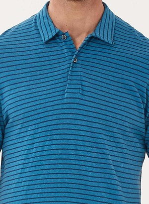 Striped Polo Blue from Shop Like You Give a Damn